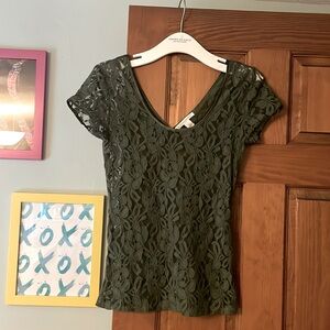 BR sheer lace top!